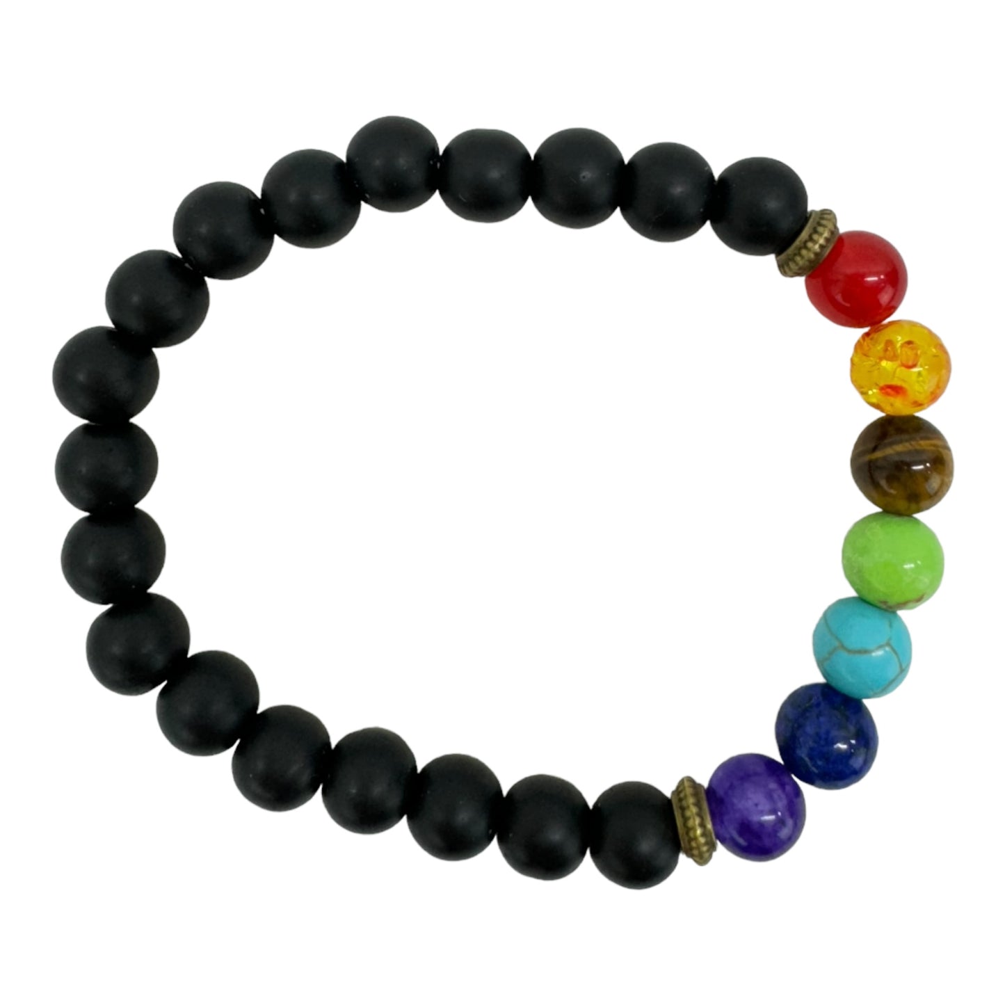 Natural Stone 7 Chakra Healing Bracelet BR0104 (12PC)