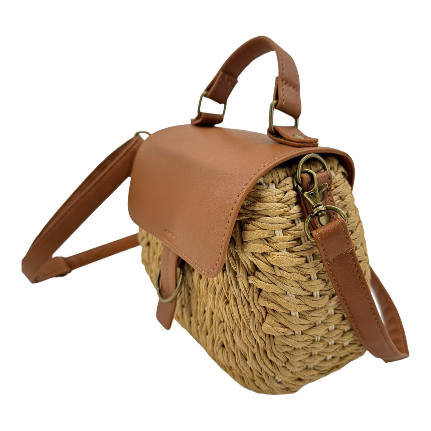 Rattan Beach Shoulder Crossbody Bag BG4225-11. (1pc)