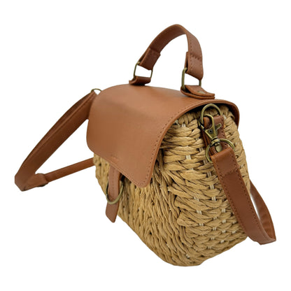 Rattan Beach Shoulder Crossbody Bag BG4225-11. (1pc)