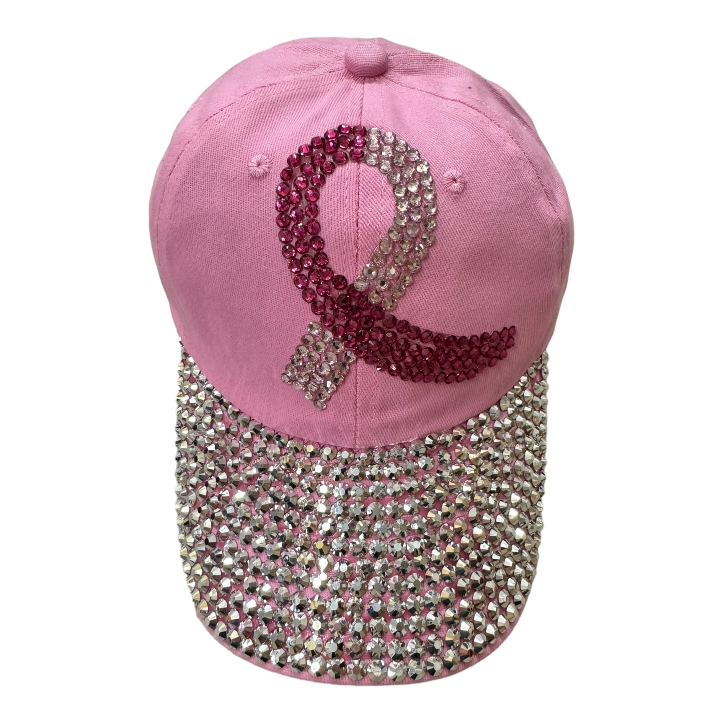 Breast Cancer Crystal Bling Baseball Cap HA3801-1 (12PC)