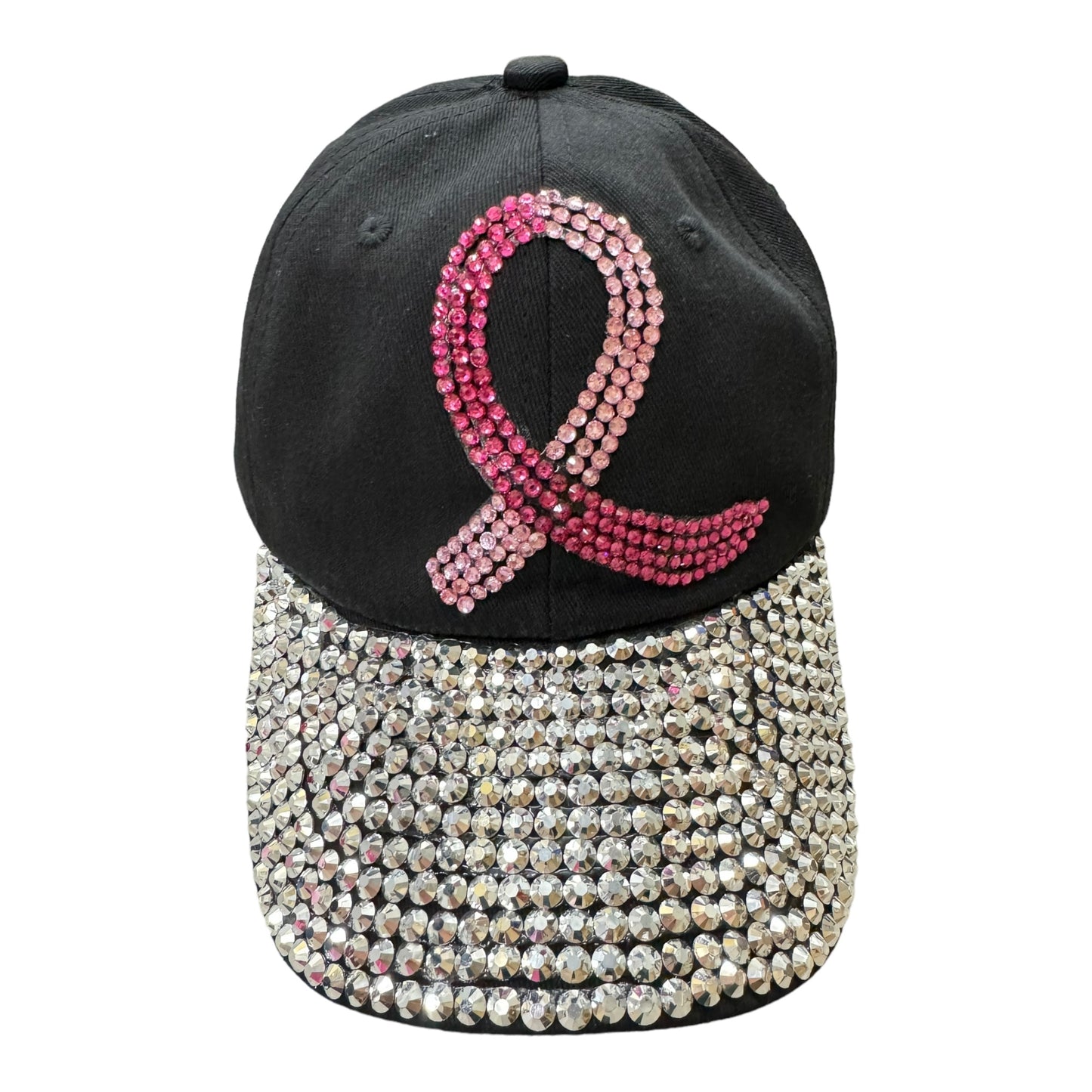 Breast Cancer Crystal Bling Baseball Cap HA3801-1 (12PC)