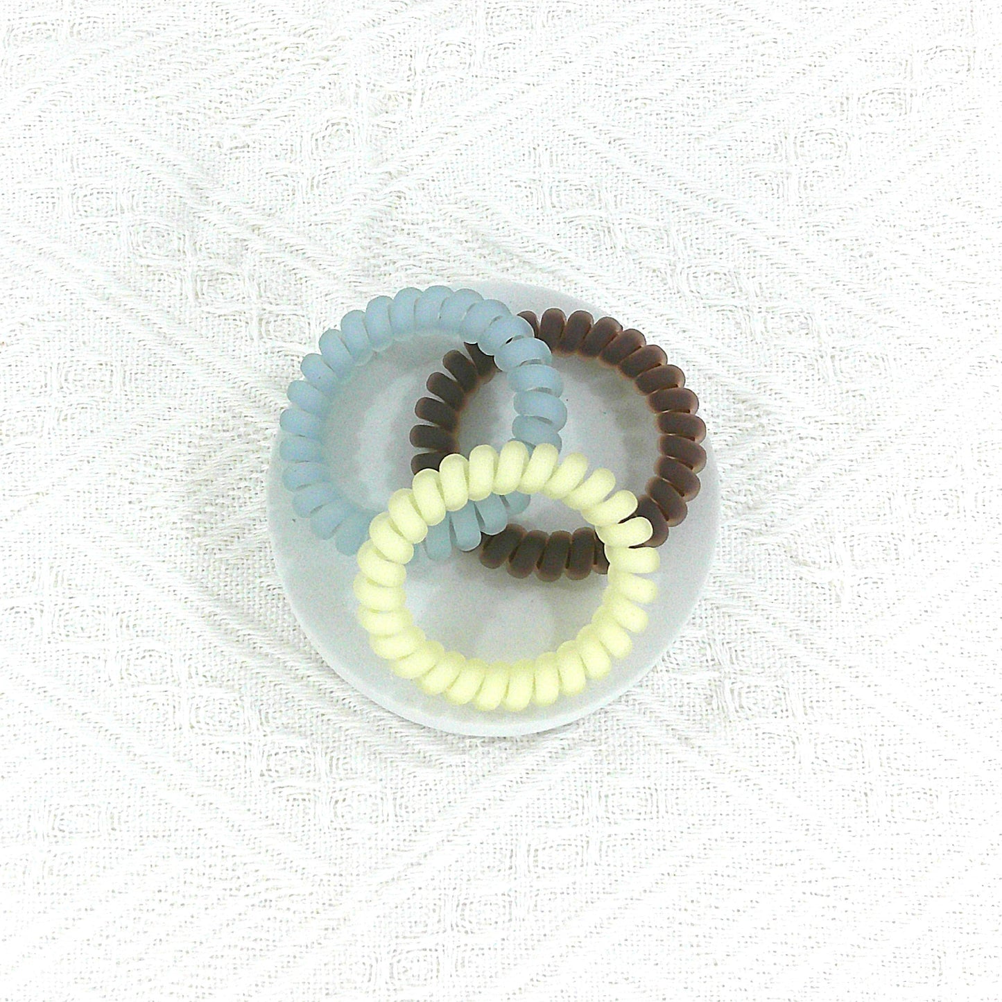 ELASTIC SPIRAL MATT HAIR TIE 6PCS IN PER CASE RB4223 (12PC)