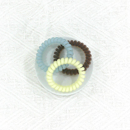 ELASTIC SPIRAL MATT HAIR TIE 6PCS IN PER CASE RB4223 (12PC)