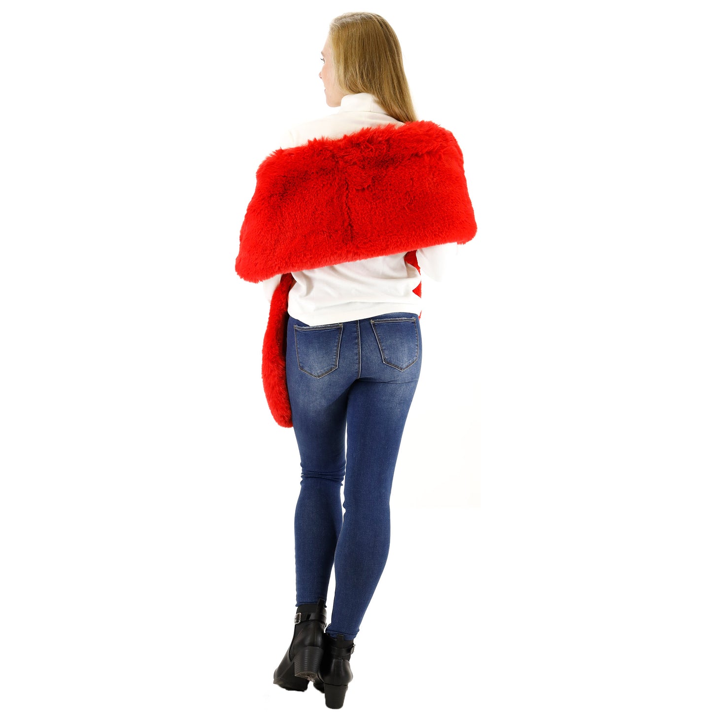 MINK FUR SHAWL WIDE P3735 (3PC)