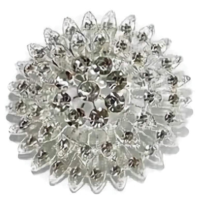 Rhinestone Flower Brooch BC0427-7 (12PC)