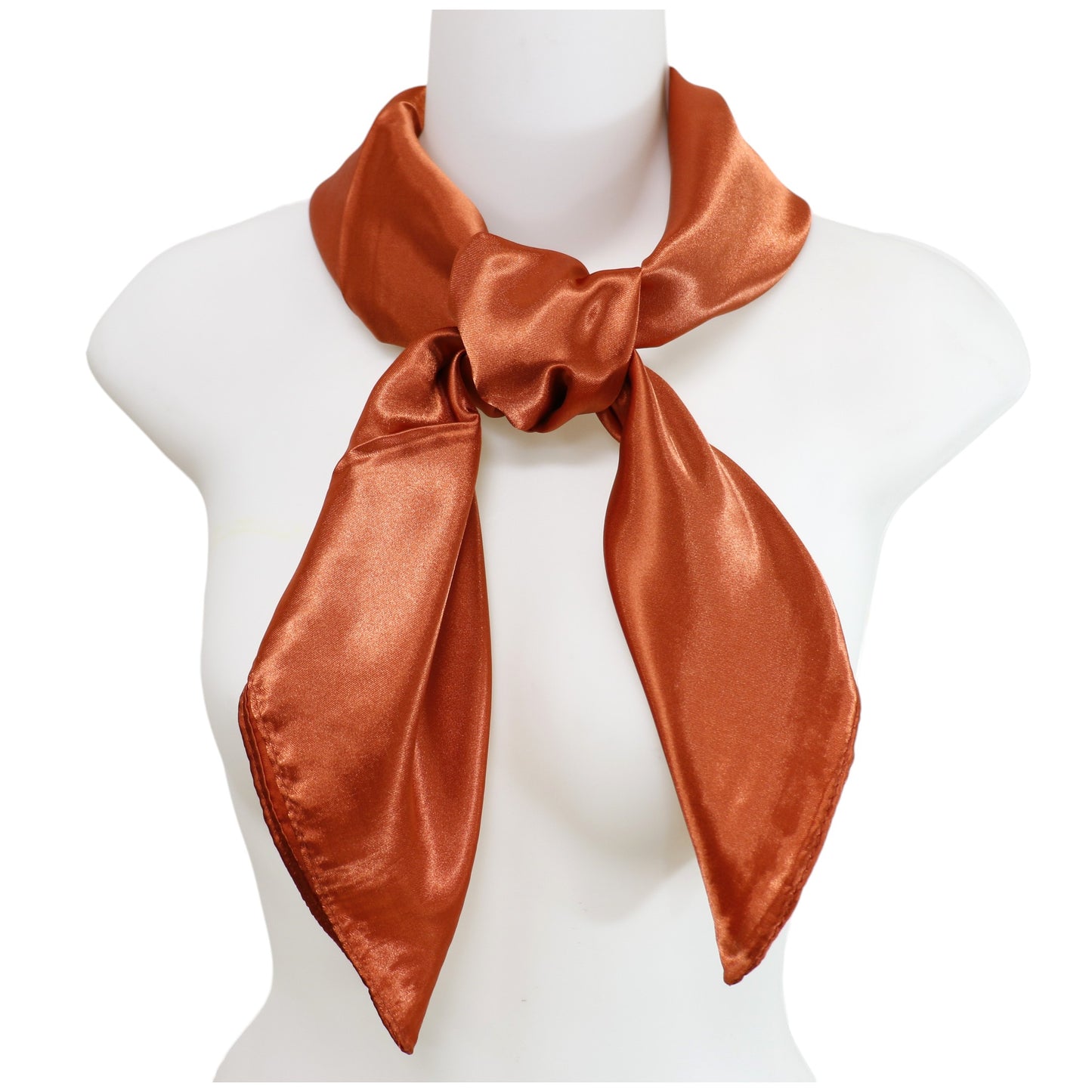Satin Scarf Plain ST327A (12PC)
