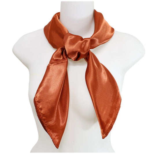 Satin Scarf Plain ST327A. (12PC)