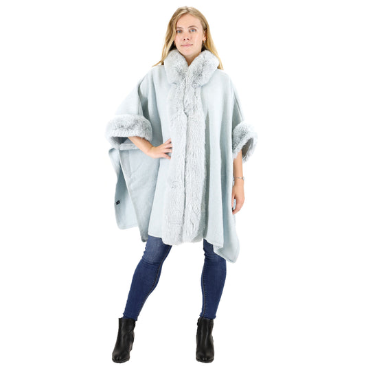 Fur Hoodie Shawl P183. (2PC)