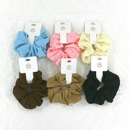Mixed Colors Pleated Scrunchies SC4227-3 (12PC)