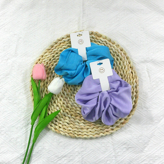 Mixed Colors Satin Large Scrunchies SC4227-4. (12PC)