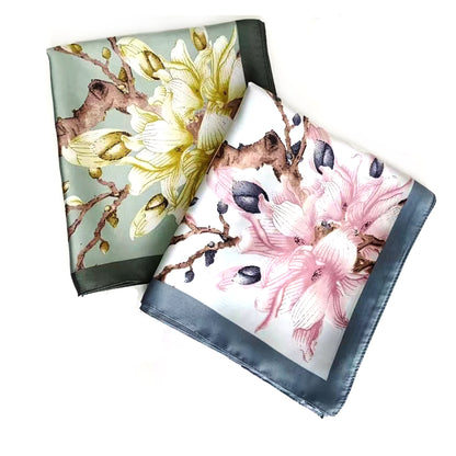 Silky Scarf Flower Pattern SF1022-3 (12PC)