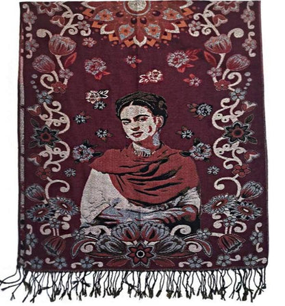 Metallic Pashmina Frida Kahlo SCF4814-1 (12PC)