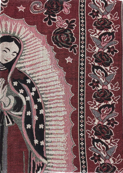 Metallic Pashmina Our Lady of Guadalupe SCF3719-28 (12PC)
