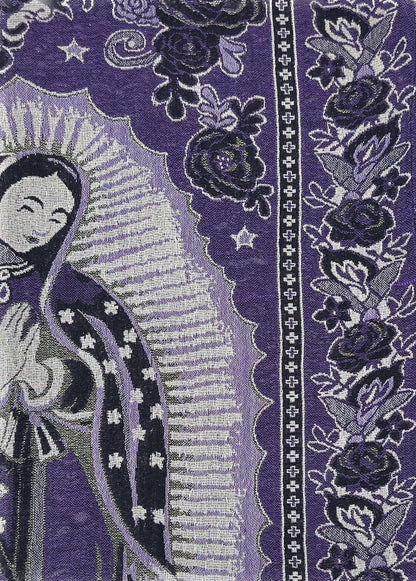 Metallic Pashmina Our Lady of Guadalupe SCF3719-28 (12PC)