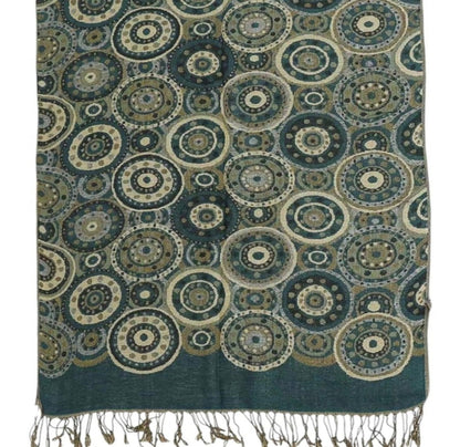 Metallic Pashmina Circle Pattern SCF3719-35 (12PC)