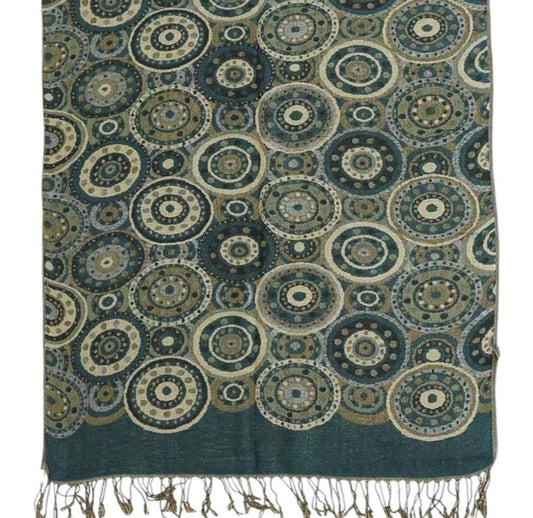 Metallic Pashmina Circle Pattern SCF3719-35 (12PC)