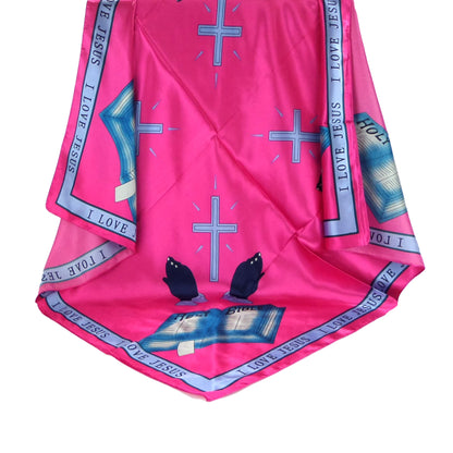 Satin Scarf Holy Bible Graphic ST3721-1 (12PC)