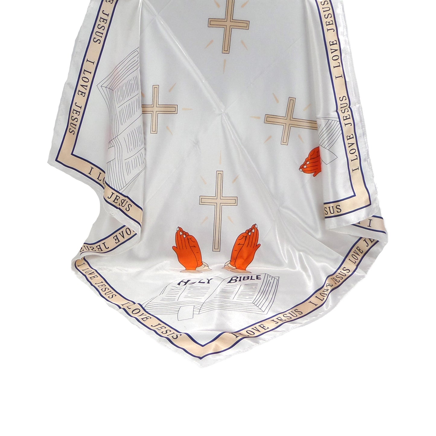 Satin Scarf Holy Bible Graphic ST3721-1 (12PC)