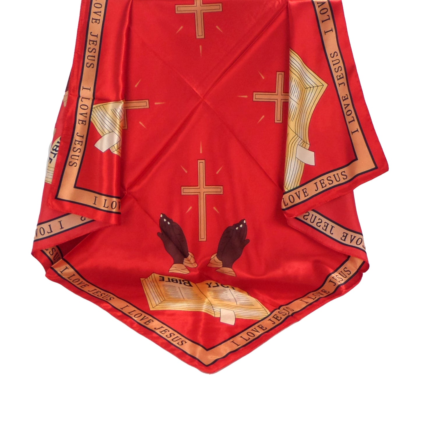 Satin Scarf Holy Bible Graphic ST3721-1 (12PC)