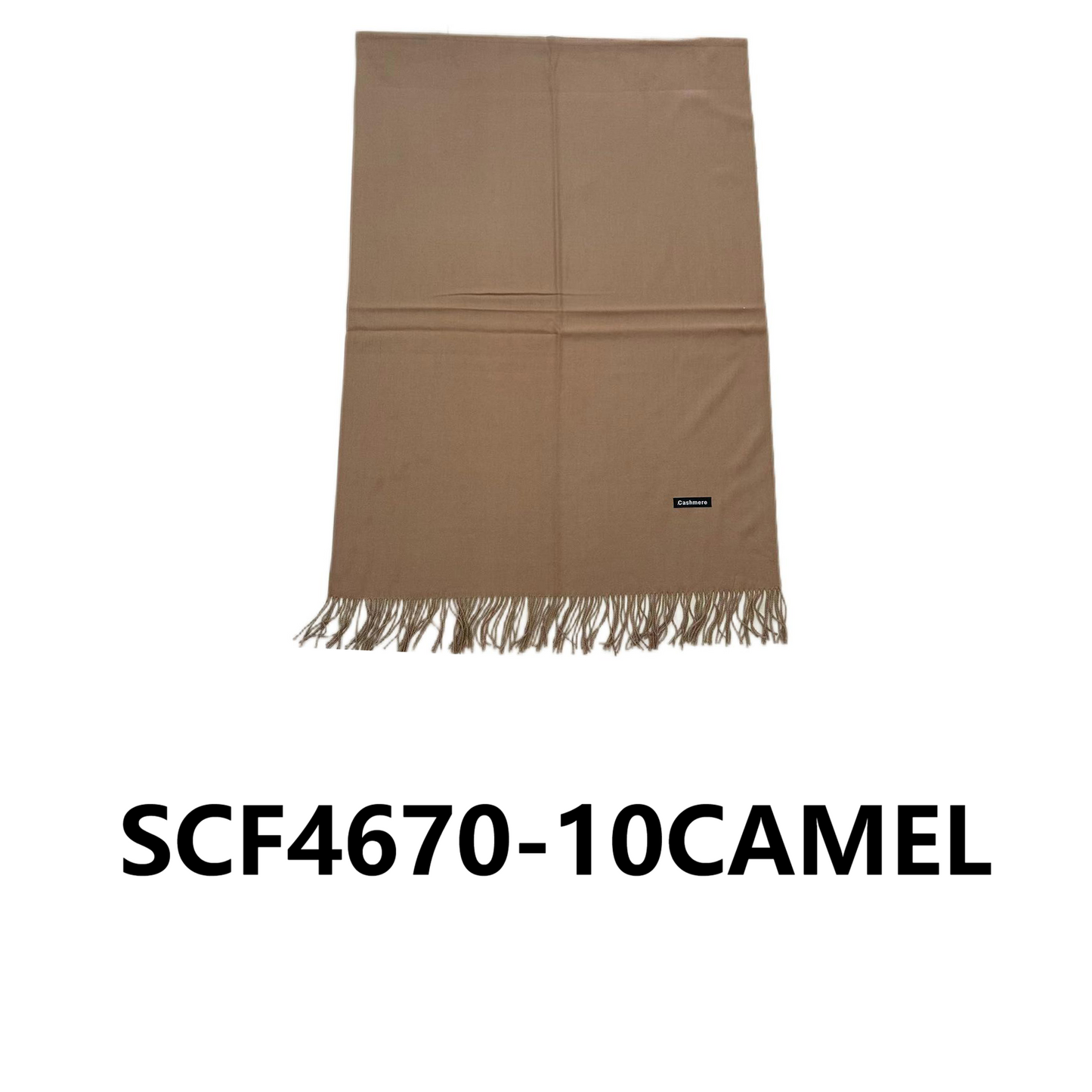 Cashmere Feel Plain Scarves CA4670 (12PC)
