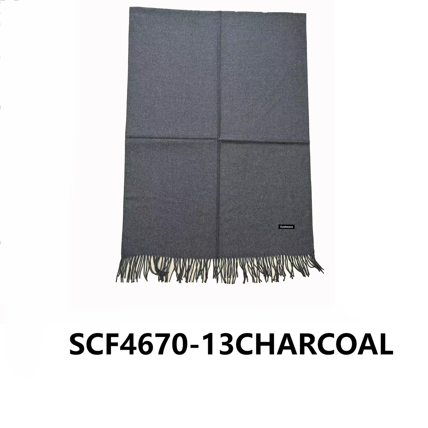 Cashmere Feel Plain Scarves CA4670 (12PC)