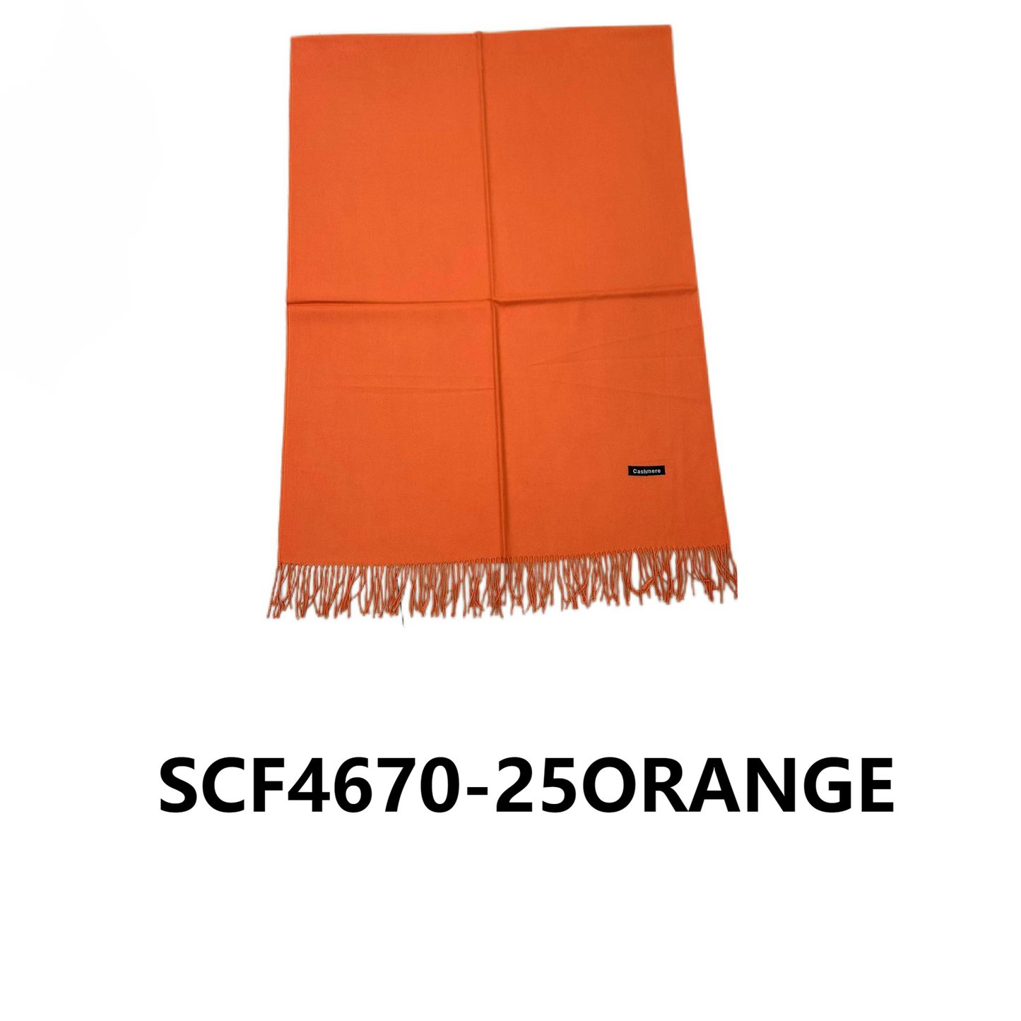 Cashmere Feel Plain Scarves CA4670 (12PC)