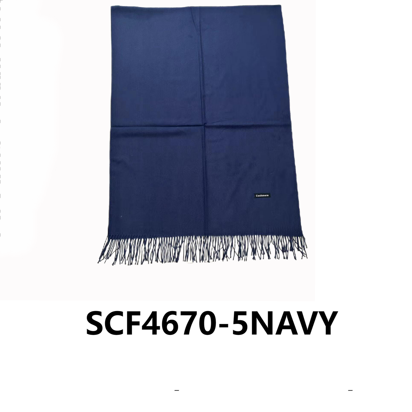 Cashmere Feel Plain Scarves CA4670 (12PC)