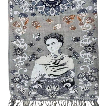 Metallic Pashmina Frida Kahlo SCF4814-1 (12PC)