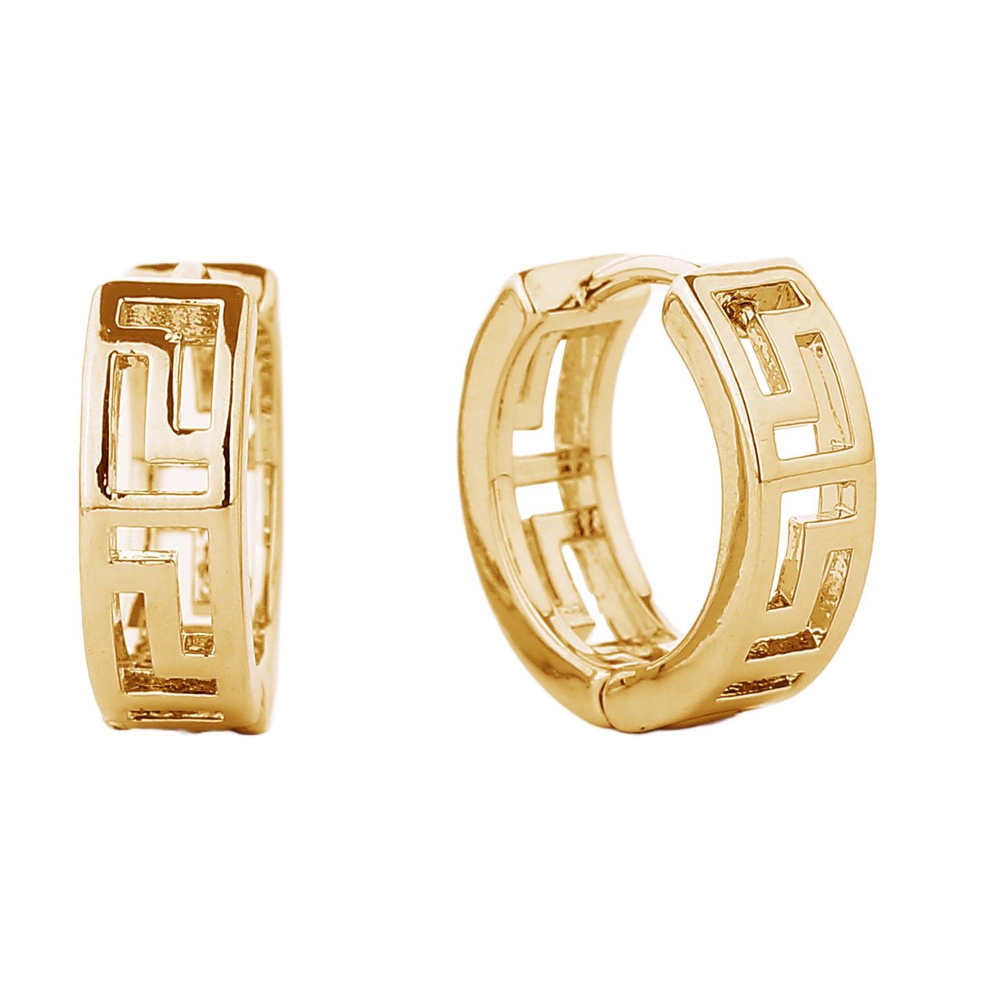 14k Gold Dipped Huggie Hoop Earring SJE310249 (6PC)