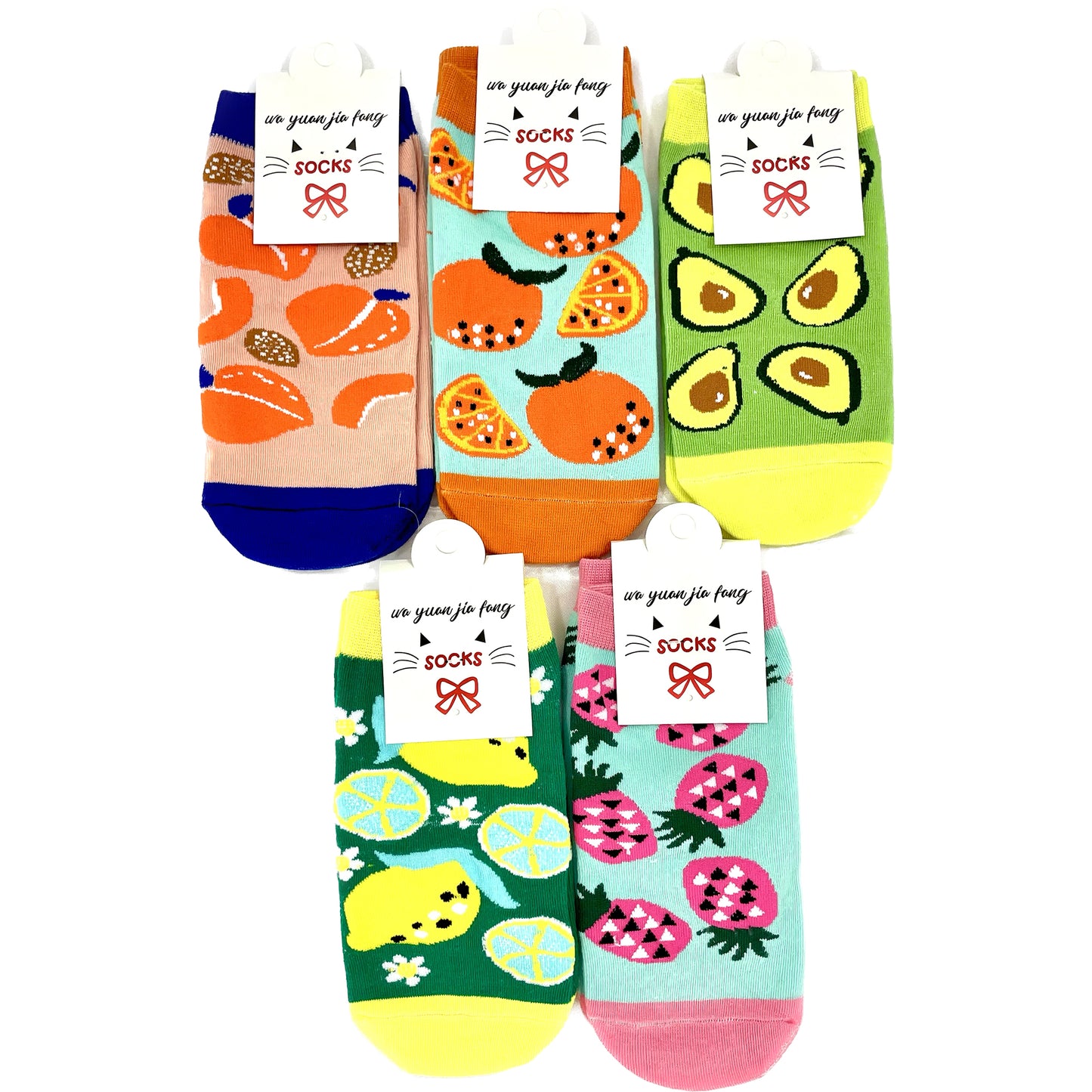 Women's Cute Fruits Socks SS3208-101. (12PC)