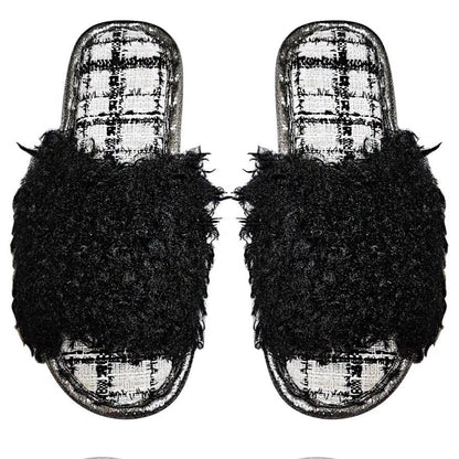 Fluffy Home Slide Slippers SS3429-30 (12PC)