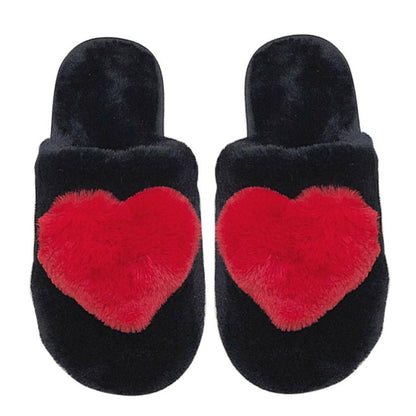 Pom Pom Heart Fluffy Home Slide Slippers SS3429-46 (12PC)