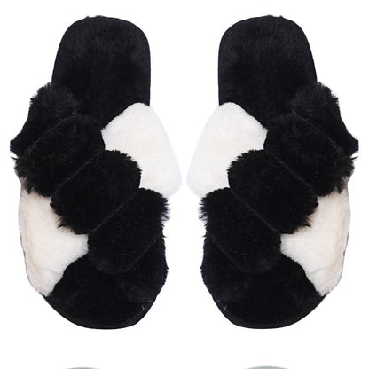 Pom Pom Fluffy Home Slide Slippers SS3429-49 (12PC)