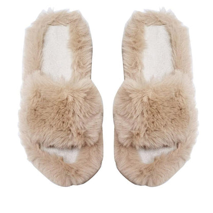 Pom Pom Fluffy Slide Slippers SS3429-57 (12PC)