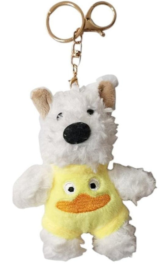 PUPPY WITH ANIMAL PANTS KEY CHAIN SS41014-31 (12PC)