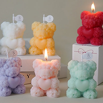 Heart Rose Bear Scented Candle SS41106-20 (12PC)