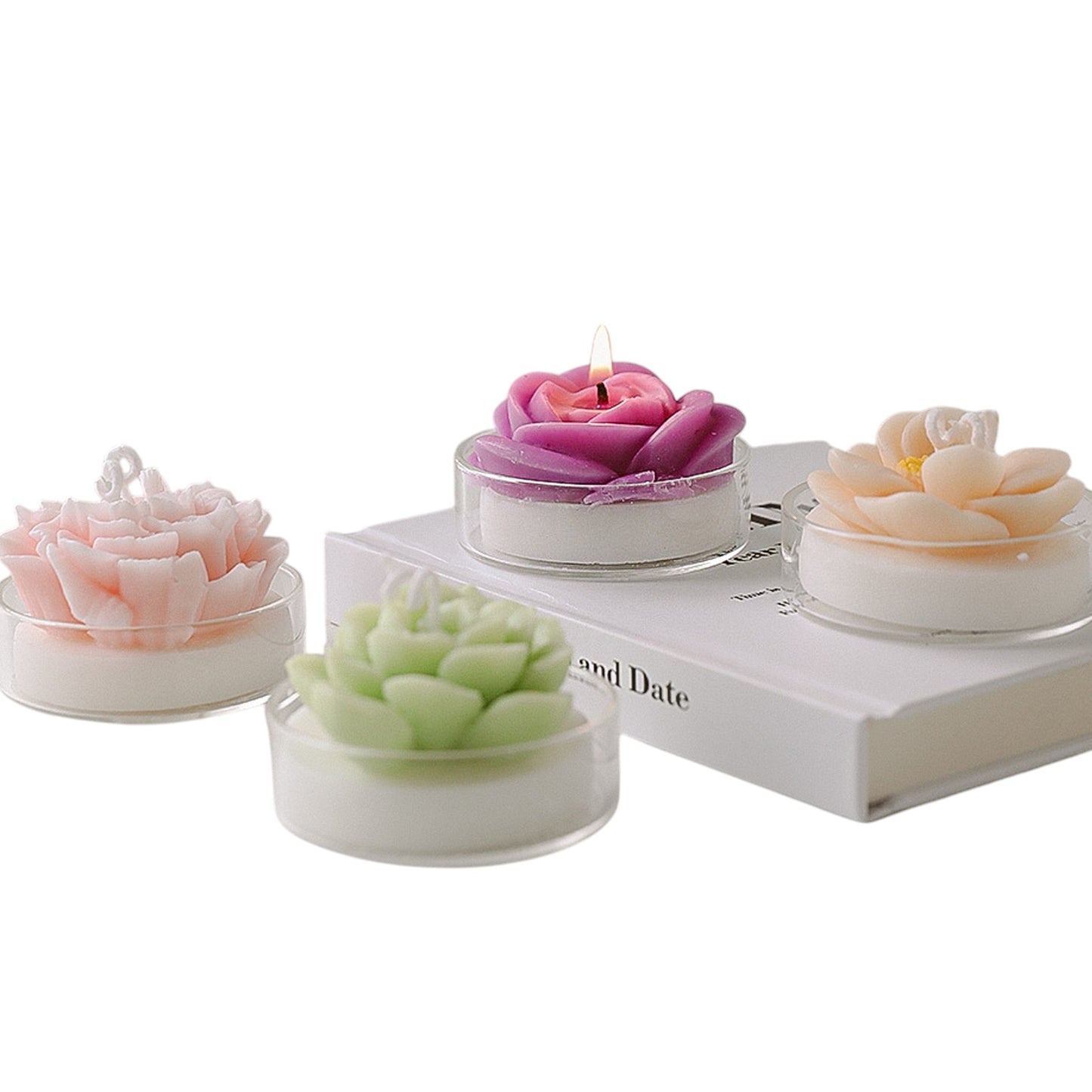 Flower Shape Scented Candle SS41106-23 (12PC)