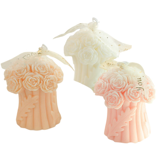 Rose Bouguet Scented Candle SS41106-28! (6PC)