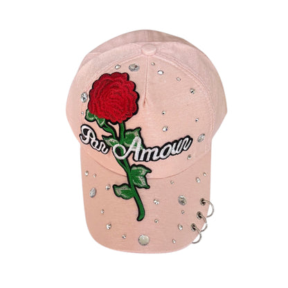 Bling Rhinestone Por Amor Baseball Cap SS41128-2 (12PC)