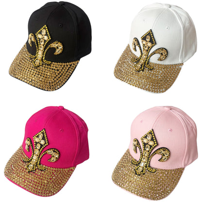 Bling Rhinestone Saint Symbol Baseball Cap SS41128-20 (12PC)