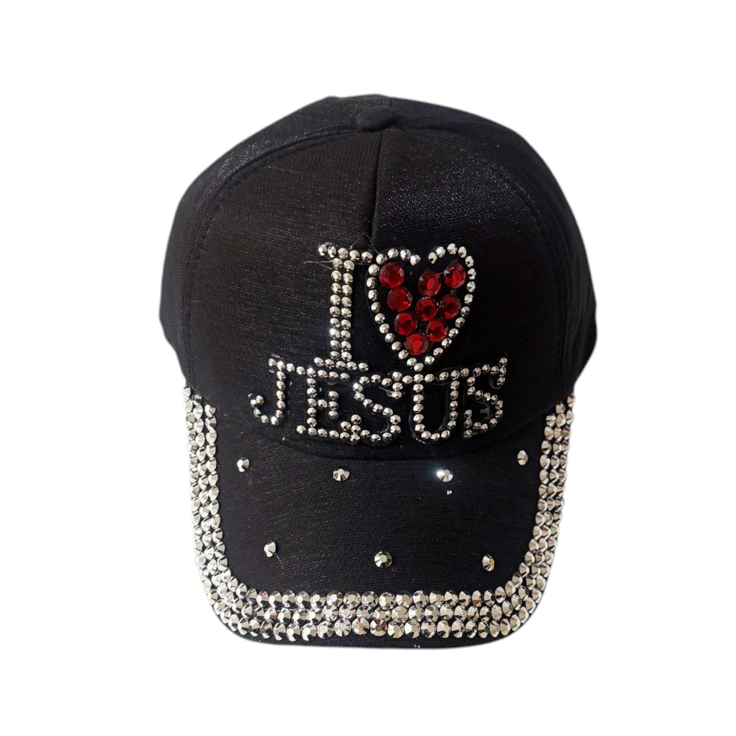 Bling Rhinestone I Love Jesus Cap SS41128-28 (12PC)