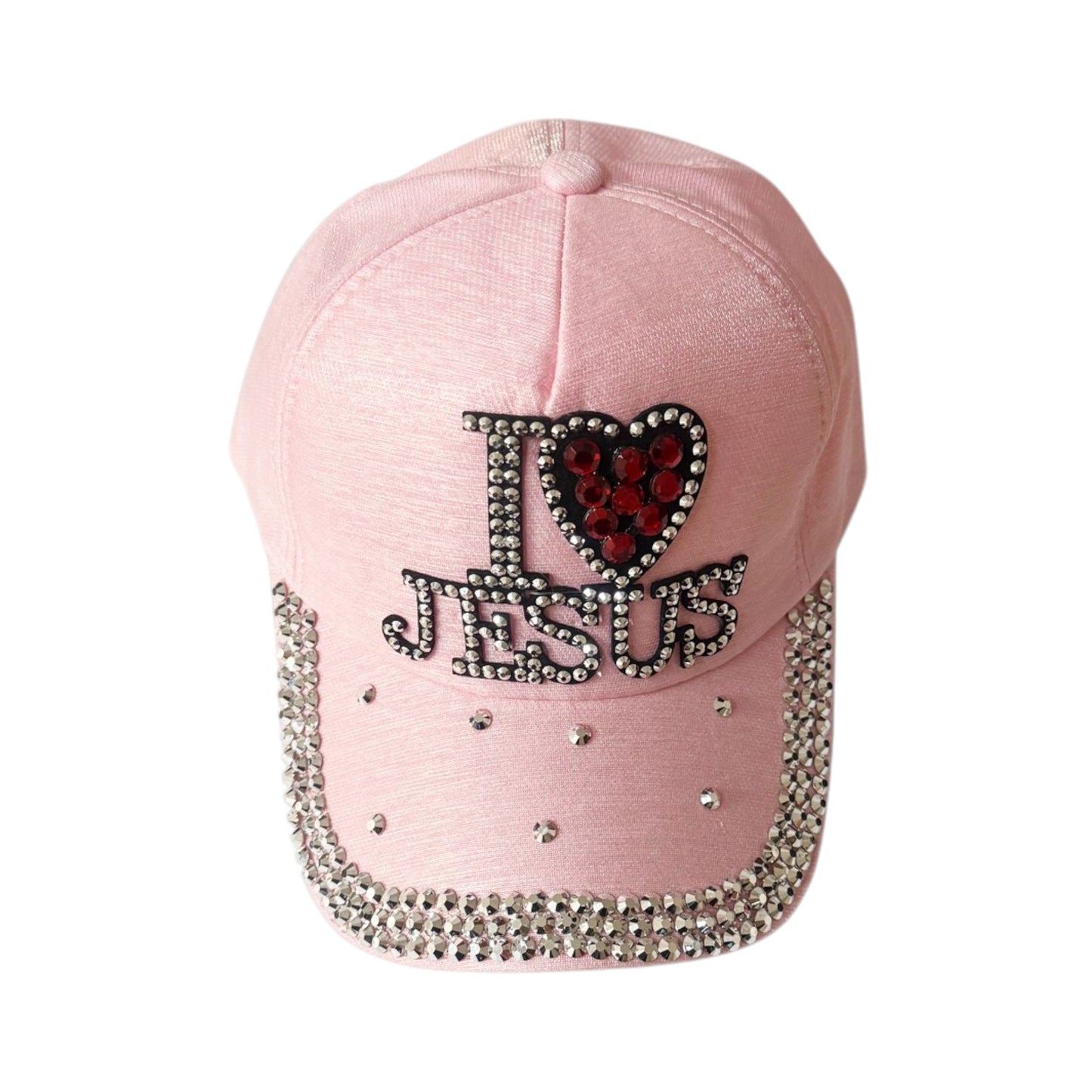 Bling Rhinestone I Love Jesus Cap SS41128-28 (12PC)