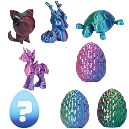Blind Box 3d Eggs Printed Toy SS5225-27 (24PC)