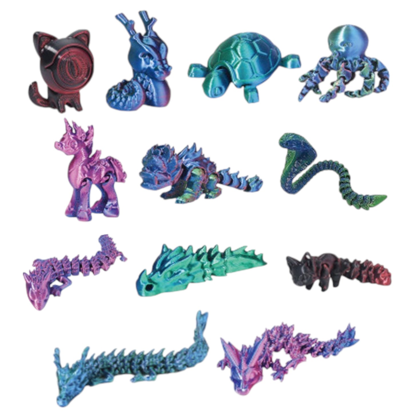 Blind Box 3d Eggs Printed Toy SS5225-27 (24PC)