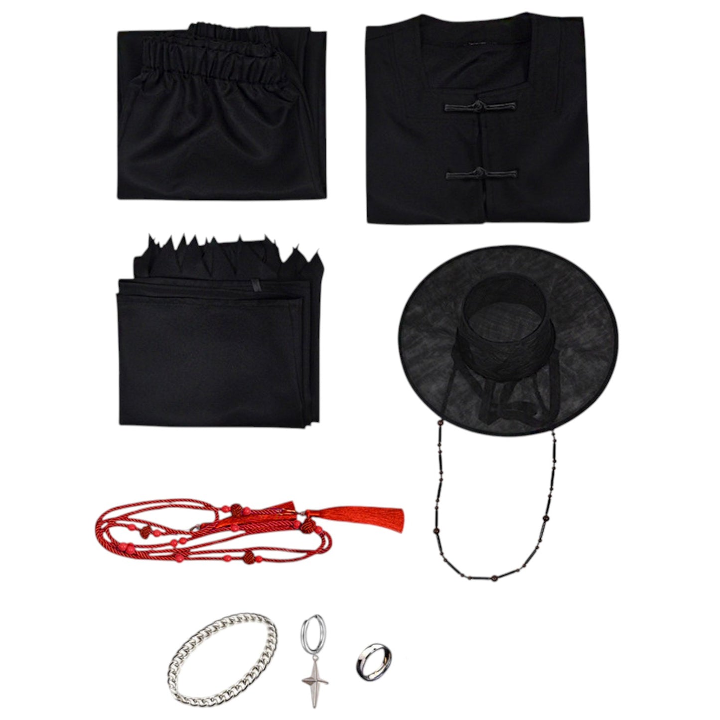 Gat Hat Korean Jeoseung Saja Death reaper Hat and Costume Wear Set SS5731-13 (1PC)