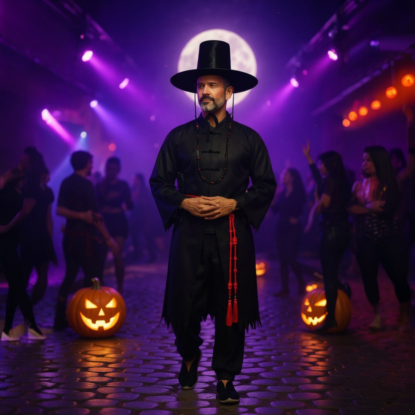 Gat Hat Korean Jeoseung Saja Death reaper Hat and Costume Wear Set SS5731-13 (1PC)