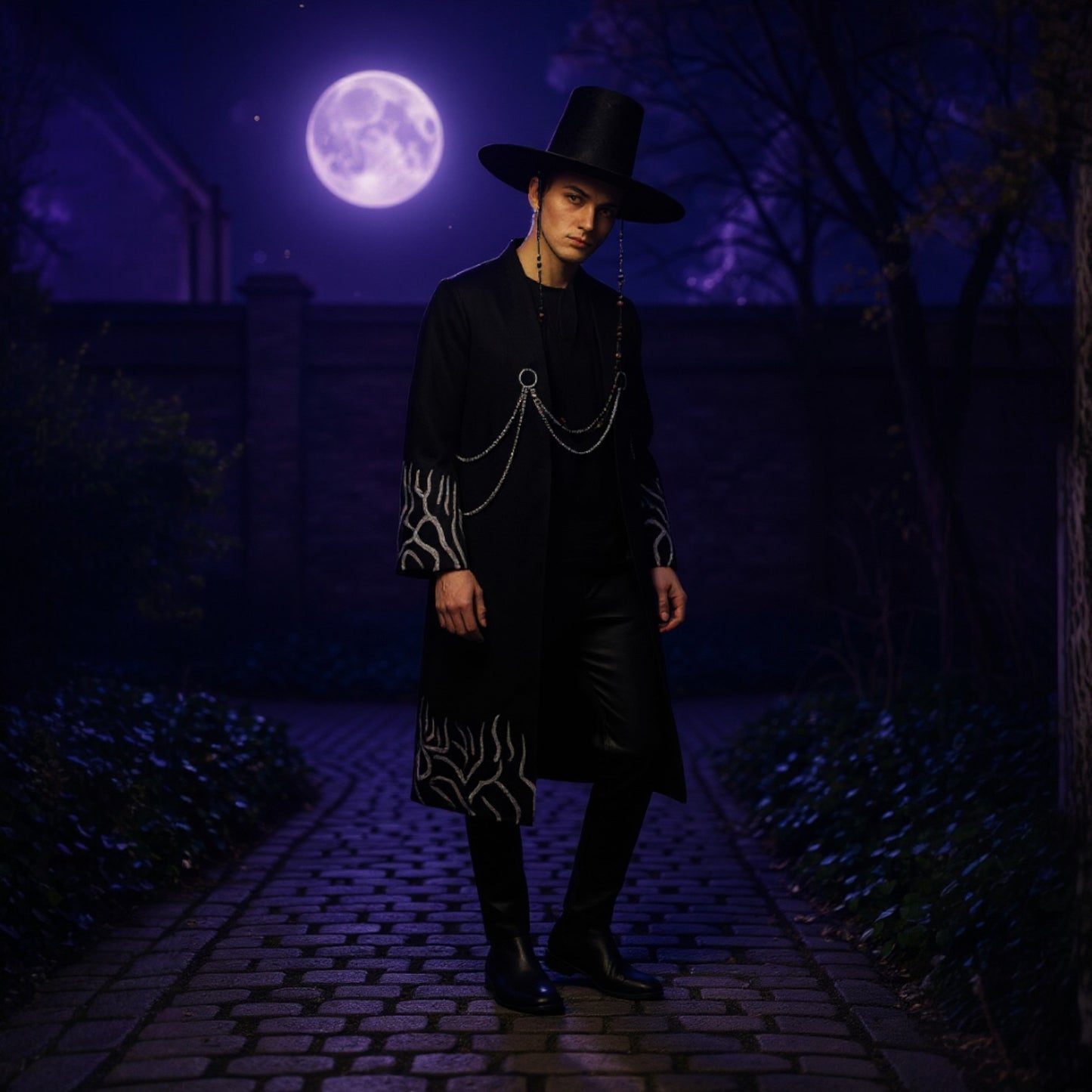 Gat Hat Korean Jeoseung Saja Death reaper Hat and Costume Wear Set SS5731-14 (1PC)