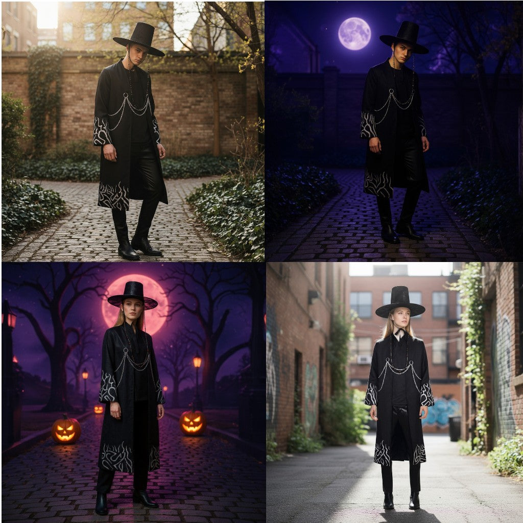 Gat Hat Korean Jeoseung Saja Death reaper Hat and Costume Wear Set SS5731-14 (1PC)