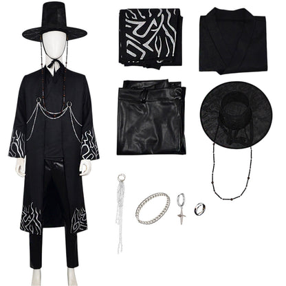 Gat Hat Korean Jeoseung Saja Death reaper Hat and Costume Wear Set SS5731-14 (1PC)