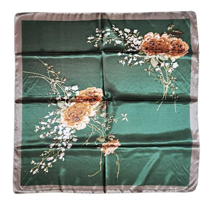 Satin Scarf Rose Pattern ST4908-11 (12PC)